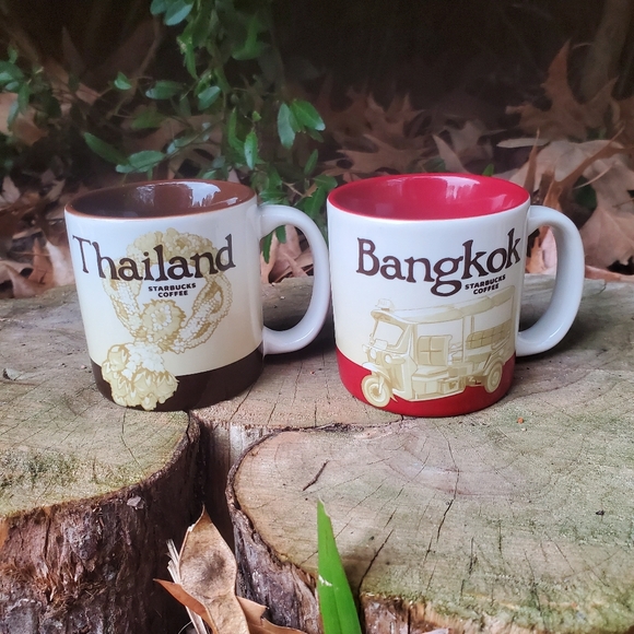 Starbucks Other - 2019 Starbucks Thailand and Bangkok 3 oz Demitasse Mug Set